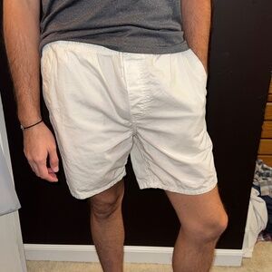 Mens White H&M summertime shorts